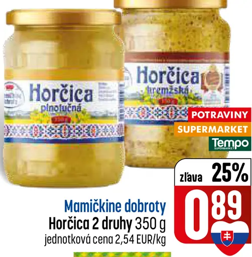 Mamičkine dobroty Horčica