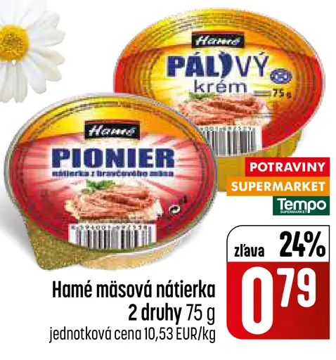 Hamé mäsová nátierka