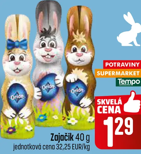 Orion Zajačik čokoládová figúrka