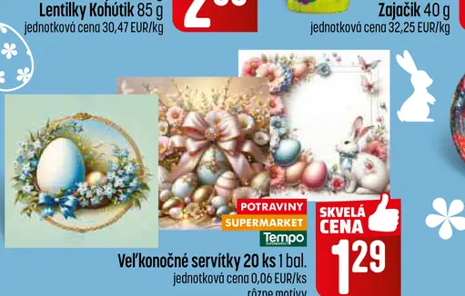 Veľkonočné servítky papierové