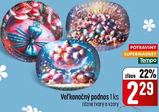 Veľkonočný podnos dekoratívny