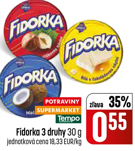 Fidorka čokoládová pochúťka