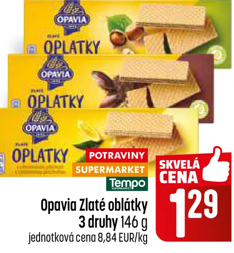 Opavia Zlate oblátky