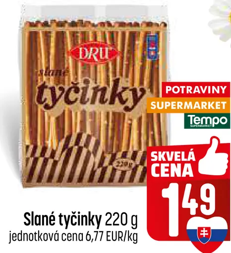 Dru slané tyčinky