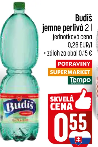 Budiš jemne perlivá voda