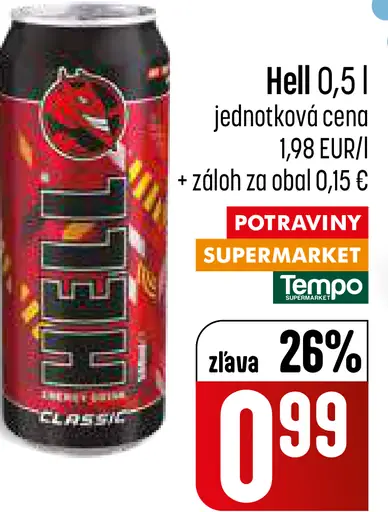 Hell energetický nápoj plechovka