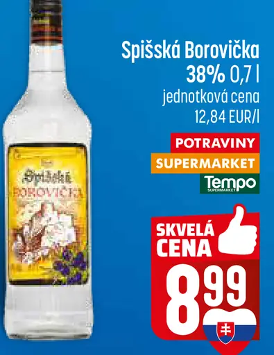 Spišská borovička 38%