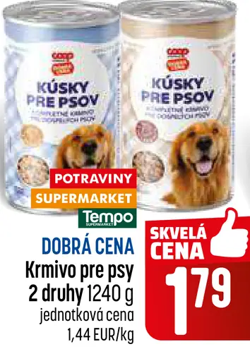 Krmivo kúsky pre psov