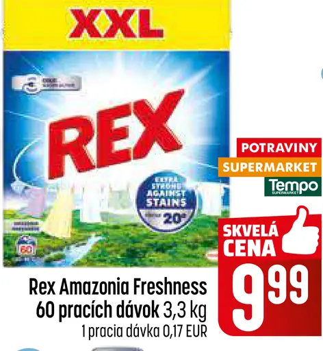 Rex Amazonia Freshness prací prášok