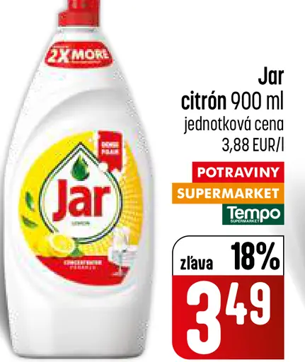 Jar citrón prostriedok na umývanie riadu