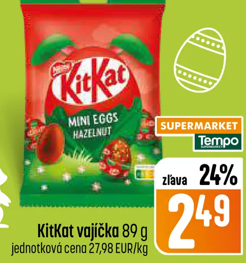 KitKat Mini Eggs hazelnut čokoládové vajíčka