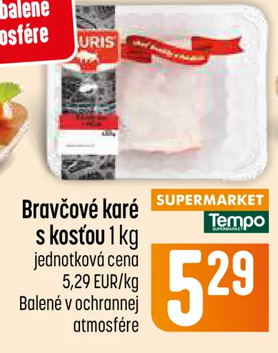 Bravčové karé s kosťou v ochrannej atmosfére