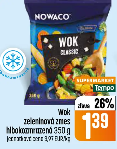 Nowaco Wok zeleninová zmes hlboko zmrazená