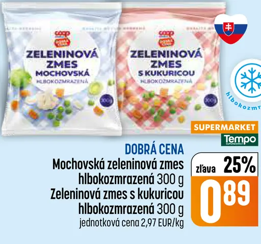 Mochovská zeleninová zmes hlboko zmrazená