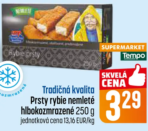 Tradičná kvalita Prsty rybie nemleté hlboko zmrazené