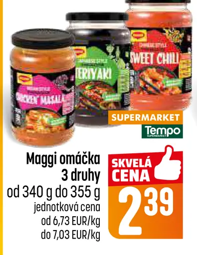 Maggi omáčka 3 druhy