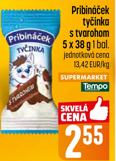 Tempo Pribináček tyčinka s tvarohom