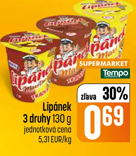Tempo Lipánek smotanový dezert 3 druhy
