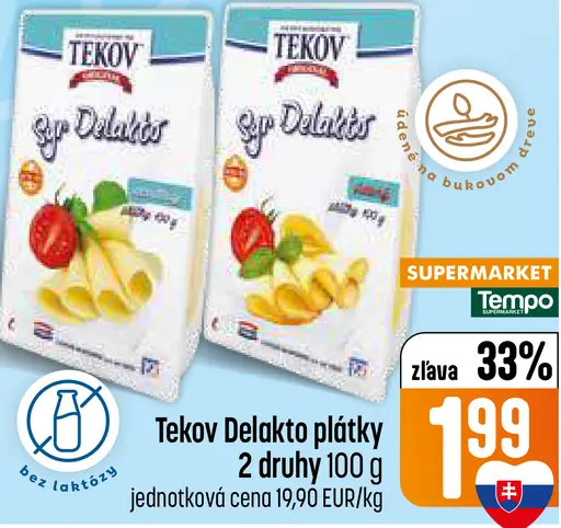 Tekov Syr Delaktó Plátky