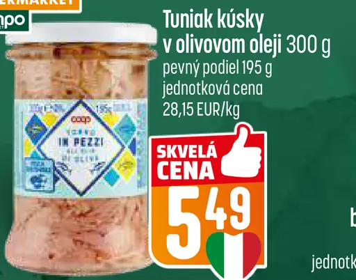 Coop Tuniak kúsky v olivovom oleji