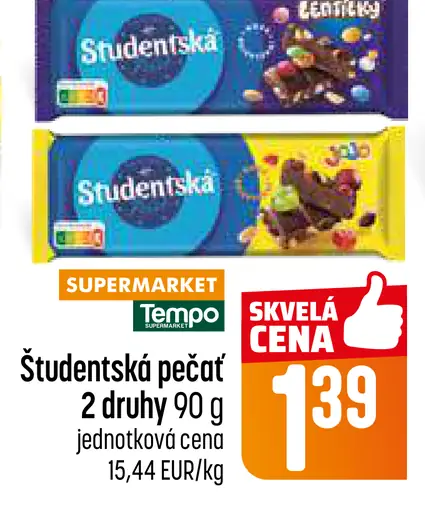 Študentská pečať čokoláda