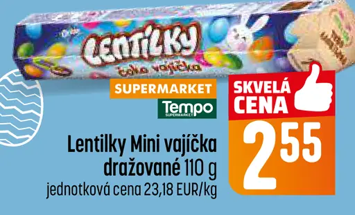 LENTILKY Mini vajíčka dražované