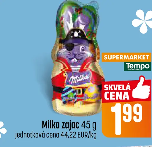Milka Čokoládový zajačik