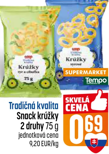 Tradičná kvalita Snack krúžky