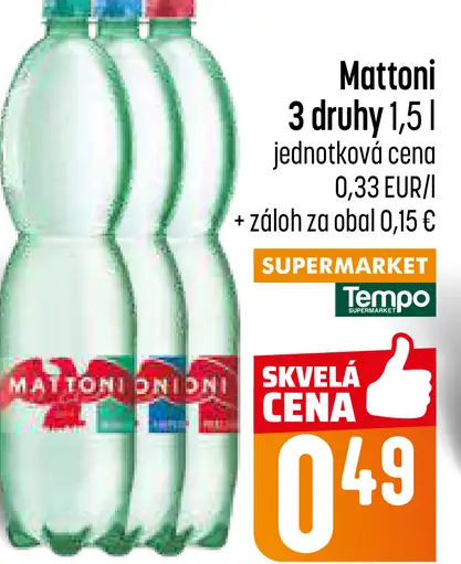 Mattoni Minerálna voda