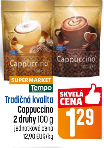 Tradičná kvalita Cappuccino