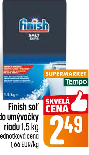 Finish Soľ do umývačky riadu