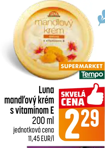 Luna mandľový krém s vitamínom E