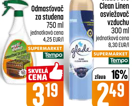 Glade Clean Linen Osviežovač vzduchu