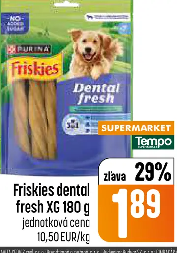 Friskies Dental Fresh XG maškrty pre psy