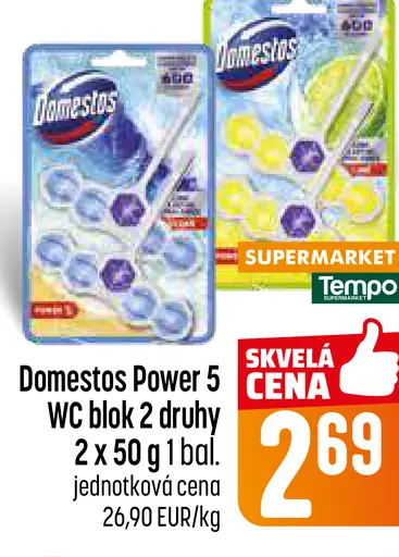 Domestos Power 5 WC blok