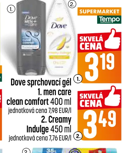 Dove sprchovací gél Men + care clean comfort