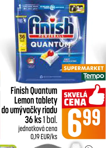 Finish Quantum Lemon tablety do umývačky riadu