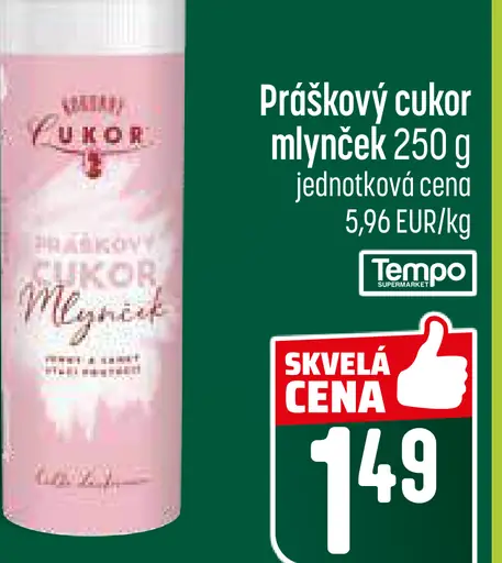 Práškový cukor mlynček
