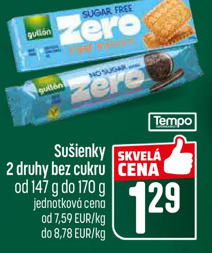 Gullón Zero Digestive celozrnné sušienky bez cukru