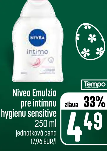 Nivea Emulzia na intímnu hygienu