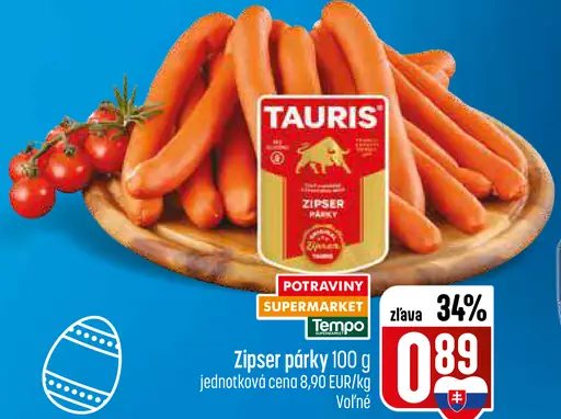 Tauris Zipser párky