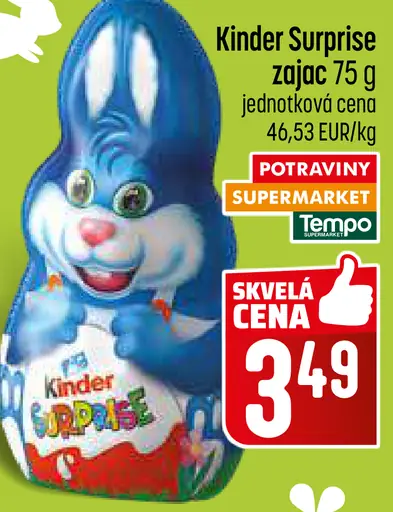 Kinder Surprise čokoládový zajac