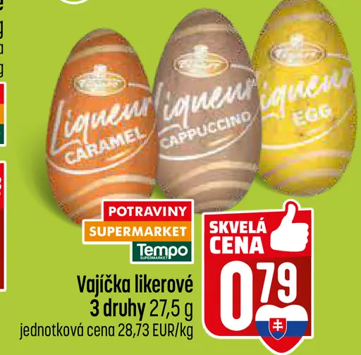 Vajíčka likérové caramel