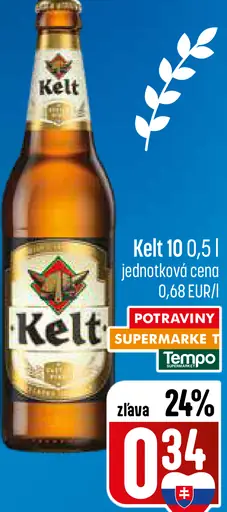 Kelt pivo fľaša