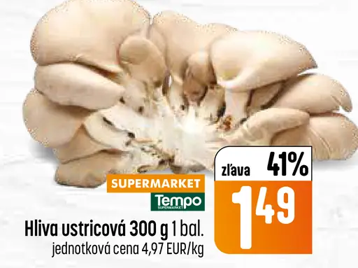 Hlivа ustricová čerstvá