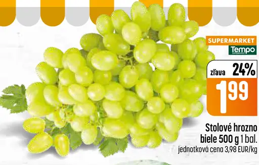 Stolové hrozno biele