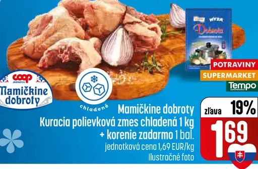 Mamičkine dobroty kuracia polievková zmes chladená + korenie