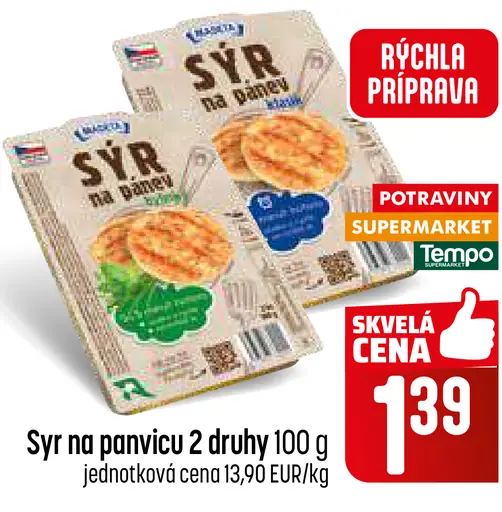 Syr na panvicu 2 druhy