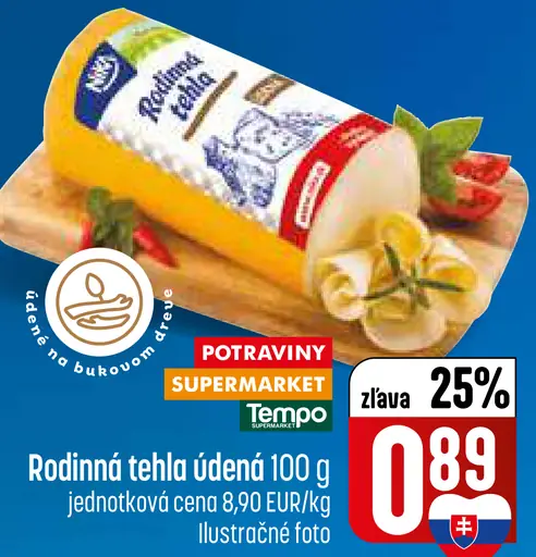 Rodinná tehla údený syr