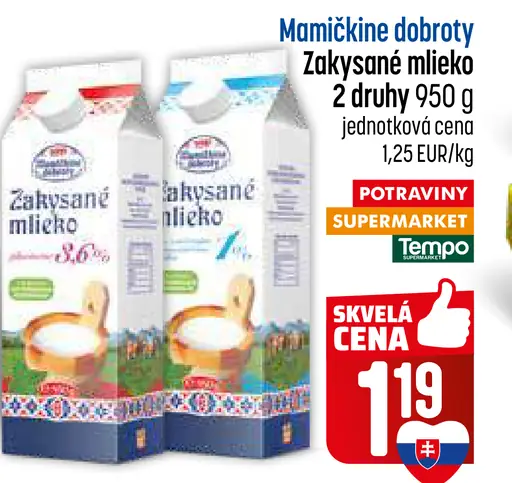 Mamičkine dobroty Zakysané mlieko